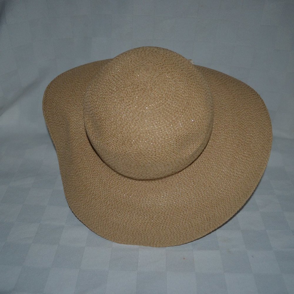 Sz S Jennifer Hoertz Tan Straw Beach Summer Hat - Picture 4 of 6